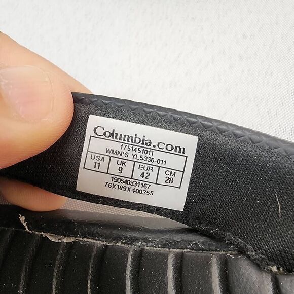 Columbia Women's Size 11 set of 2 Hood River Flip Sport Sandal Black and Coral S - Picture 4 of 9